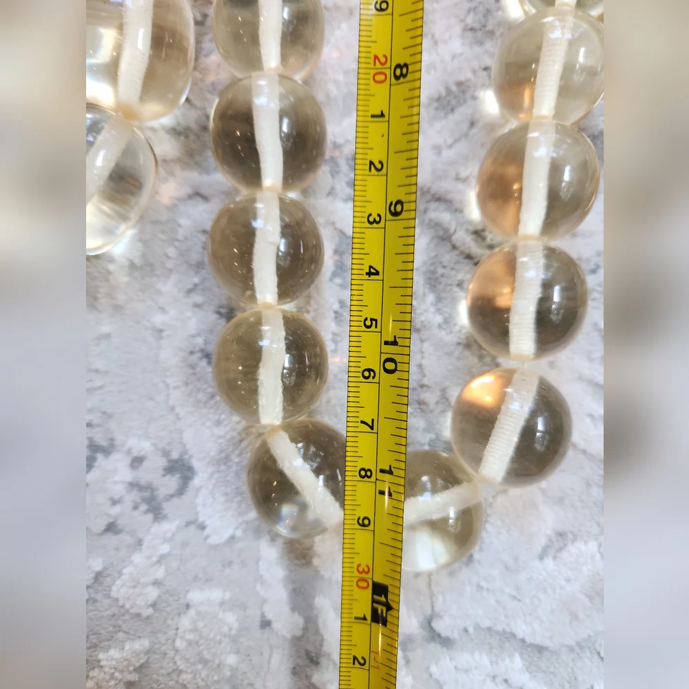 Chunky Acrylic Statement Necklace w/Screw Clasp - Rounds - Picture 15 of 17